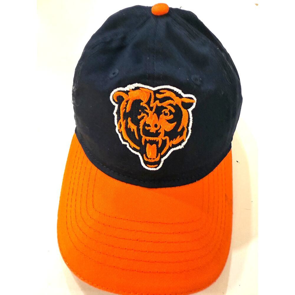 Chicago Bears/Miller Lite Hat Navy Orange Adjustable Baseball Cap NFL‎ Team Logo